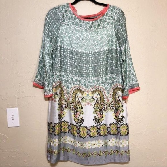 Anthropologie Dresses & Skirts - Anthropologie Uncle Frank Womens Dress Small Shift Bell Sleeves